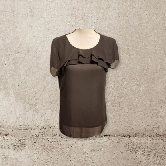 𝅺loft blouse black womens Size small - Picture 2 of 7